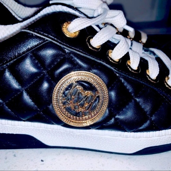 LOVE MOSCHINO Sneakers - Gold Emblem - Black - Picture 2 of 5